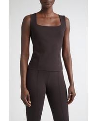 St. John - Milano Stretch Crepe Shell - Lyst