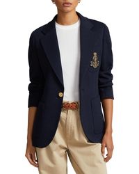 Polo Ralph Lauren - Logo Crest Blazer - Lyst