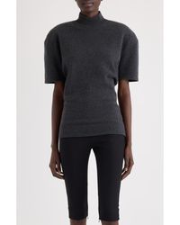 Jacquemus - La Maille Castagna Short Sleeve Merino Wool & Cashmere Sweater - Lyst