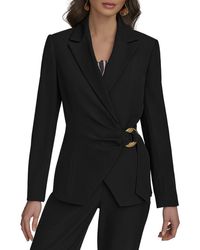 Donna Karan - Hardware Side Tie Blazer - Lyst