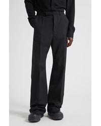 Rick Owens - Tailored Geth Wide Leg Virgin Wool Pants - Lyst
