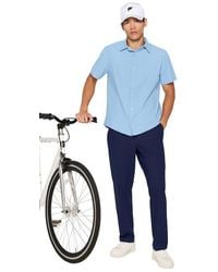 Fabletics - The Don Short Sleeve Button Up - Lyst
