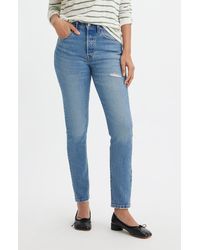 Levi's - 501 Ripped High Waist Skinny Jeans - Lyst