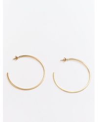 Their Studios - Maddie Large Thin Hoop Earrings - Lyst