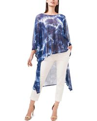 Chaus - Tie Dye Elbow Sleeve Stretch High-Low Tunic - Lyst