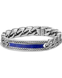 David Yurman 'maritime' Curb Link Id Bracelet - Metallic