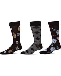 Memoi - Hobby Assorted 3-Pack Crew Socks - Lyst