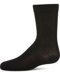 Memoi - Clocking Argyle Crew Socks - Lyst