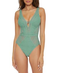 Becca - Color Play Lace One-piece Swimsuit - Lyst