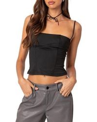 Edikted - Juno Corset Crop Camisole - Lyst