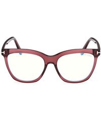 Tom Ford - 54Mm Butterfly Light Blocking Optical Glasses - Lyst