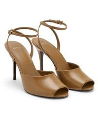 Mango - Ankle Strap Peep Toe Sandal - Lyst