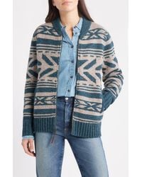Pendleton - Graphic Wool Zip Cardigan - Lyst