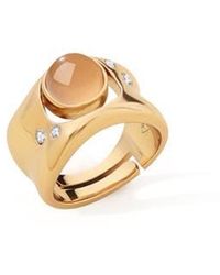 Retro Chic - Dawn Light Wide Ring - Lyst