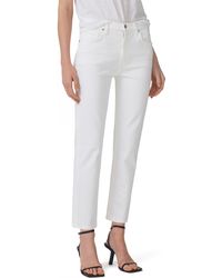 Citizens of Humanity - Isola Mid Rise Crop Slim Straight Leg Jeans - Lyst