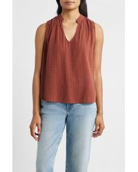 Cloth & Stone - Pintucked Sleeveless Top - Lyst