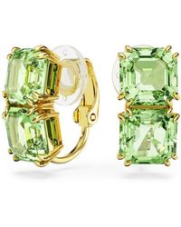 Swarovski - Millenia Square Crystal Clip-On Earrings - Lyst