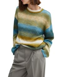 Mango - Space Dye Stripe Crewneck Sweater - Lyst