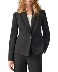 Kasper - Stretch Crepe One-Button Blazer - Lyst