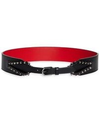 Christian Louboutin - Cabata Spike Leather Corset Belt - Lyst