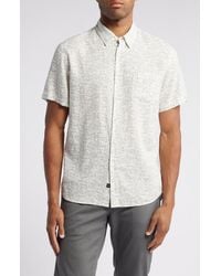 Rails - Carson Short Sleeve Linen Blend Button-Up Shirt - Lyst