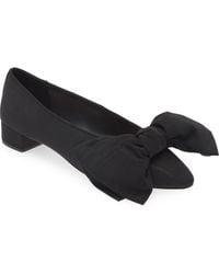 Loeffler Randall - Noa Bow Pointed Toe Block Heel Pump - Lyst