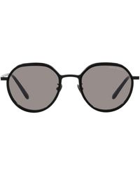 Armani Exchange - 49mm Polarized Round Sunglasses - Lyst
