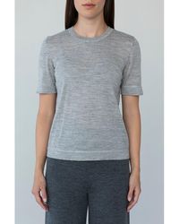 SSKEIN - Crew Neck Sweater Tee - Lyst