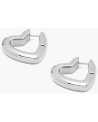Yoj - Loff Mini Heart Hoop Earrings - Lyst