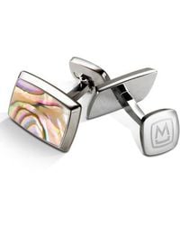 M-clip - M-Clip Abalone Cuff Links - Lyst