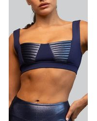 Heroine Sport - Nova Metallic Inset Sports Bra - Lyst