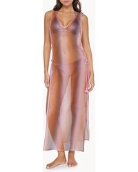 PQ Swim - Joy Metallic Mesh Tassel Cover-up Dress - Lyst