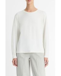 Vince - Relaxed Long Sleeve Crewneck Top - Lyst