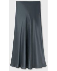 SILK LAUNDRY - Long Bias Cut Skirt - Lyst