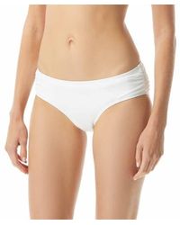 MICHAEL Michael Kors - Shirred Bikini Bottom - Lyst