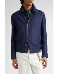 Brunello Cucinelli - Wool & Linen Twill Jacket - Lyst