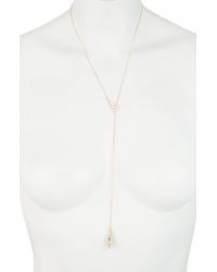 Alexis Bittar Essentials Crystal Encrusted Origami Y-necklace - Metallic