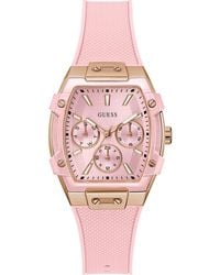 Guess - Multifunction Silicone Strap Watch, 35Mm - Lyst