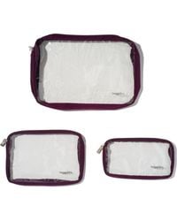 Baggallini - Clear Travel Pouches 3 Piece Set - Lyst