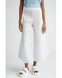 Pleats Please Issey Miyake - Thicker Bottoms Pleated Wide Leg Pants - Lyst