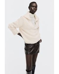 H&M - Oversized Collared Jumper - Lyst