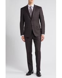 Canali - Siena Regular Fit Plaid Wool Suit At Nordstrom - Lyst