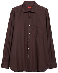 Isaia - Cotton & Cashmere Button-Up Shirt - Lyst
