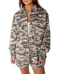 Roxy - Dawn Light Camo Button-Up Shirt - Lyst