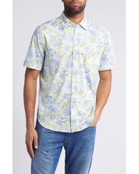 Tommy Bahama - San Lucio Islandzone Perfectly Paradise Floral Short Sleeve Knit Button-up Shirt - Lyst