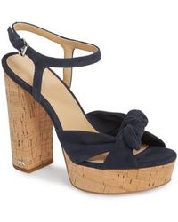 Lyst - Michael Michael Kors Ariana Leopard-print Calf Hair & Leather Platform Sandals in Brown