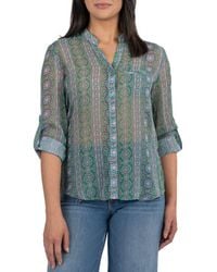 Kut From The Kloth - Jasmine Chiffon Button-Up Shirt - Lyst