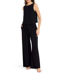 Eberjey - High Waist Organic Linen Lounge Pants - Lyst