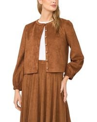 Halogen® - Faux Suede Jacket - Lyst