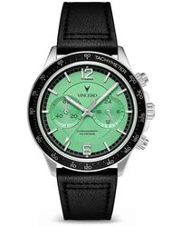 Vincero - The Apex Prism Chronograph Leather Strap Watch, 42Mm - Lyst